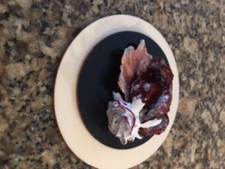 Adding the flowers to a circle.