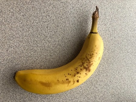 A ripe banana.