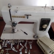 An older sewing machine.