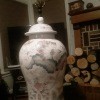 A porcelain ginger jar.