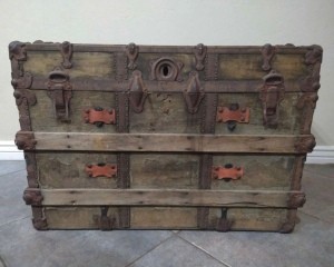 An old trunk.