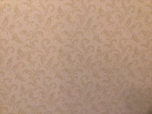A patterned wallpaper.