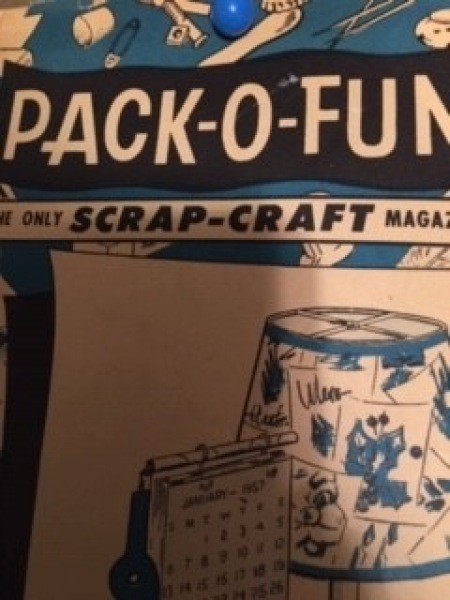 A close up of the magazine.