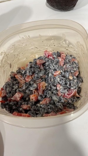 The completed Black Bean Salad