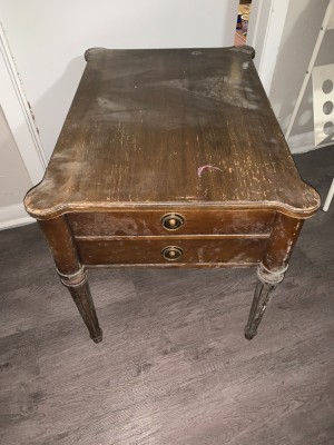 An old end table.