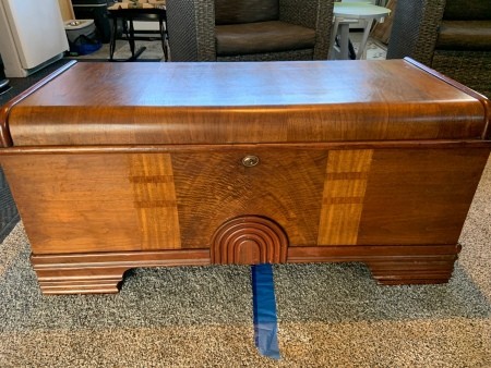 A cedar lined chest.