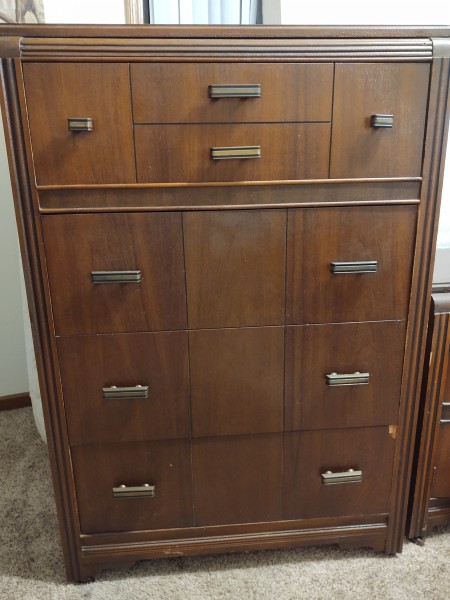 A vintage dresser.
