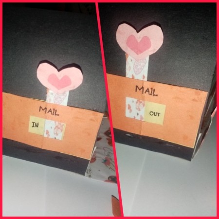 The mail flag showing on and off.