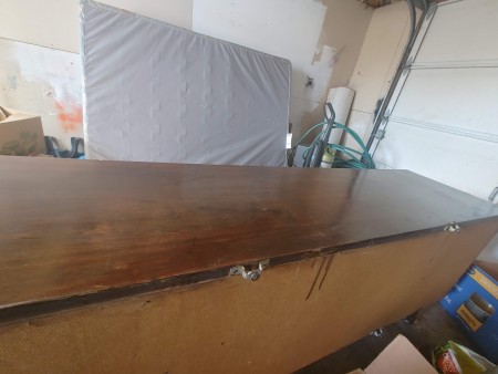 The back of a dresser.