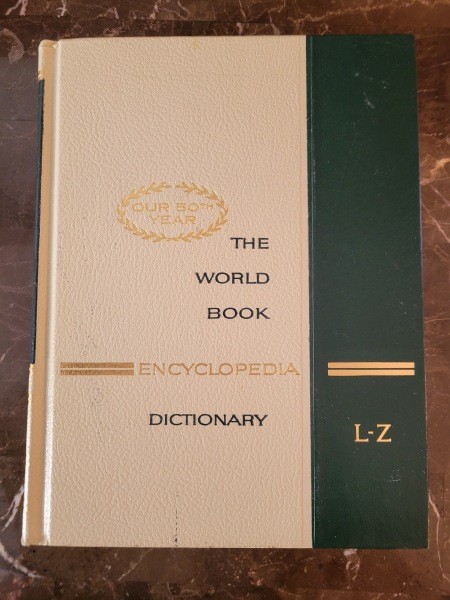 The cover of a book.