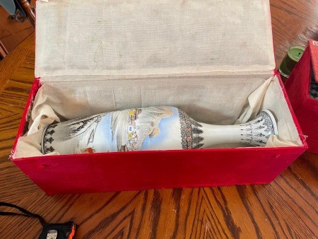 A decorative antique vase.