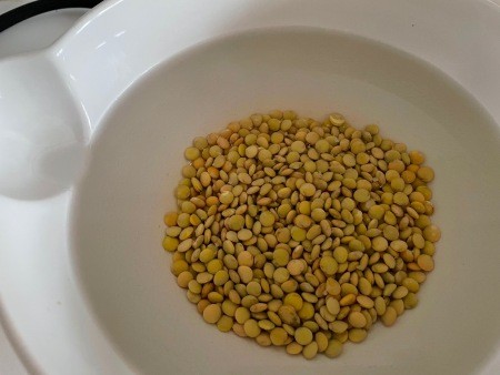 The damp lentils.