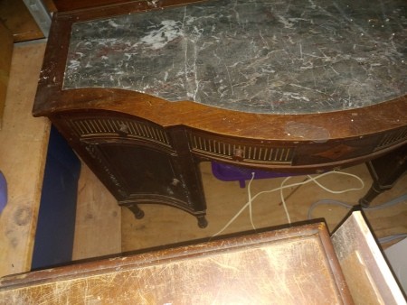 The top of a dresser