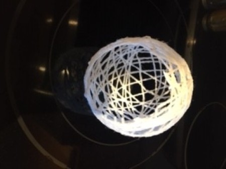 The empty yarn egg.