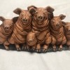 A pig family figurine.
