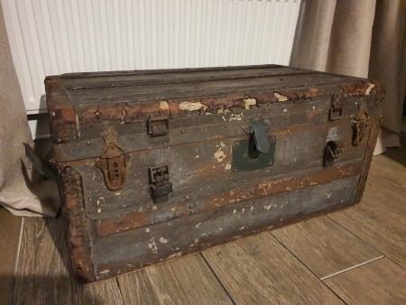 An old trunk.