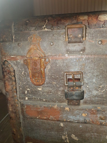 The side of a trunk.