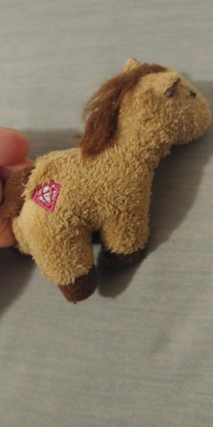 A stuffed horse toy.