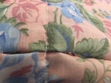 Sewing the backpacks.