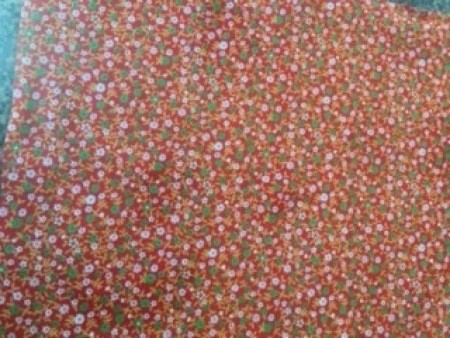 A patterned piece of fabric.