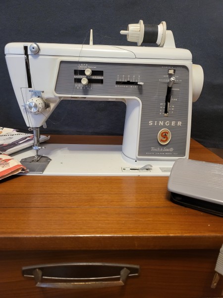 A sewing machine.