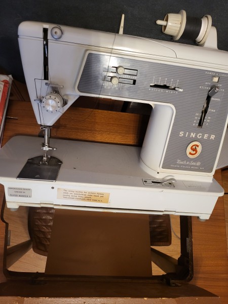A sewing machine.