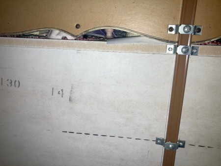 Markings on the back of furniture.