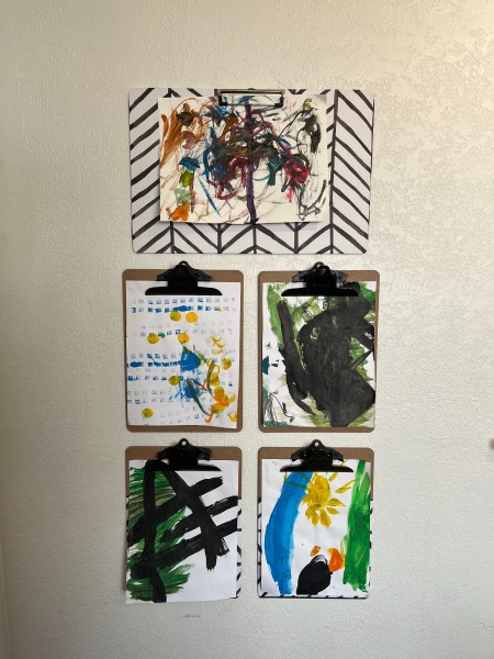 the clipboard display wall.