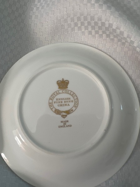 The back of a china plate.