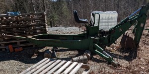 A John Deere backhoe.