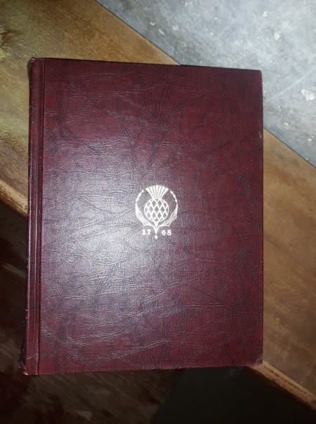 The front of an encyclopedia.
