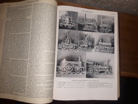 The pictures inside an encyclopedia.