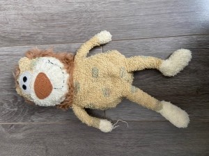 An old stuffed lion.