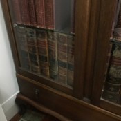 A set of old encyclopedias.