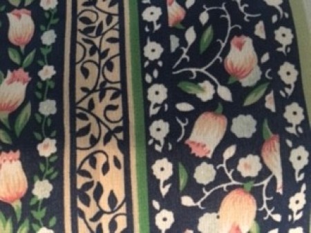 Floral fabric for a men's tie.