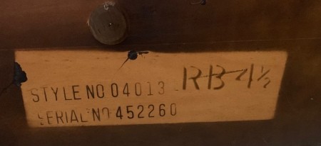 Numbers inside a cedar chest.