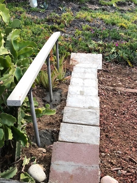 The finished railing.