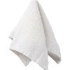 A plain white washcloth.