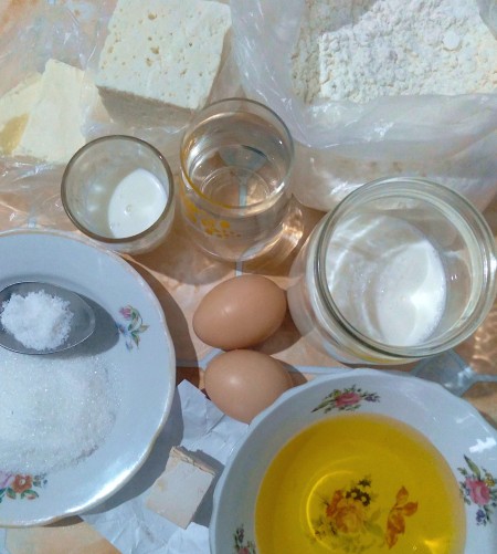 Ingredients for Bulgarian Mesenitza