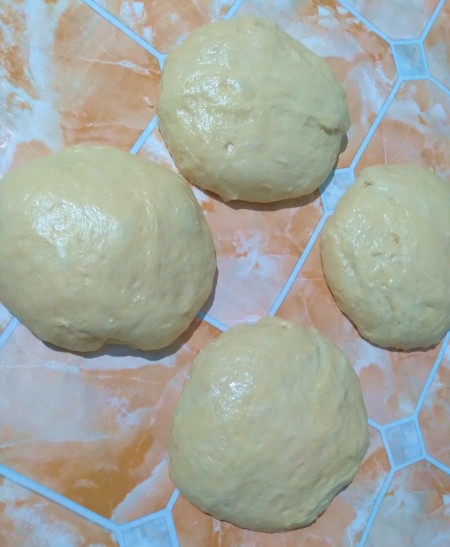 Small balls of dough.