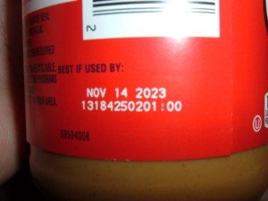 A jar of recalled peanut butter.