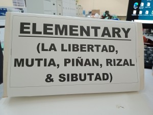 The completed name tag.