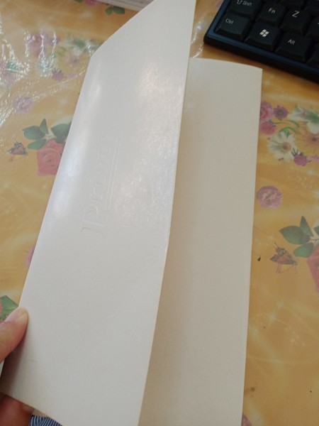 Folding the cardstock.