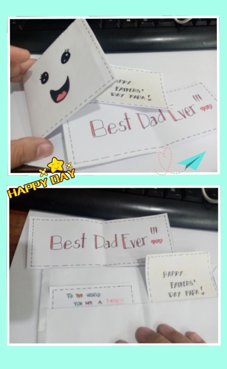 The wallet with messages.