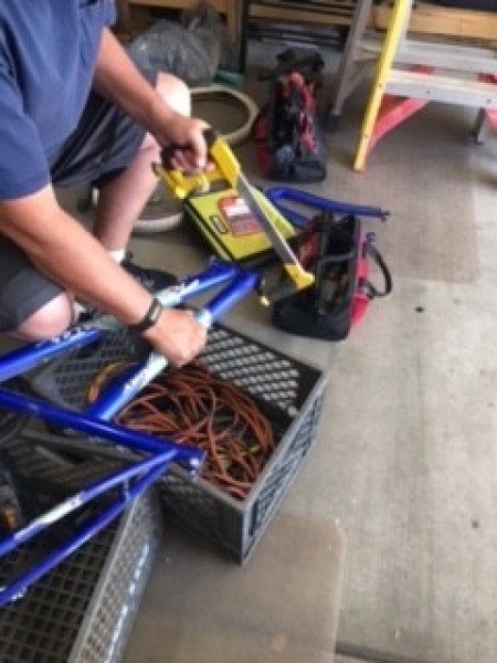 Deconstructing the bike frame.