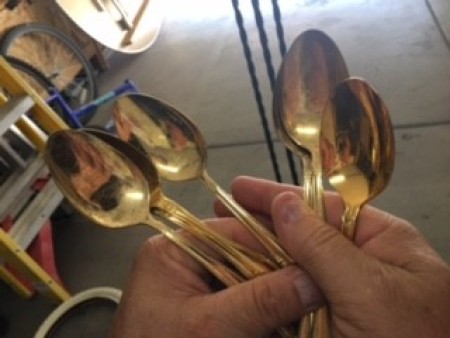 A collection of spoons.