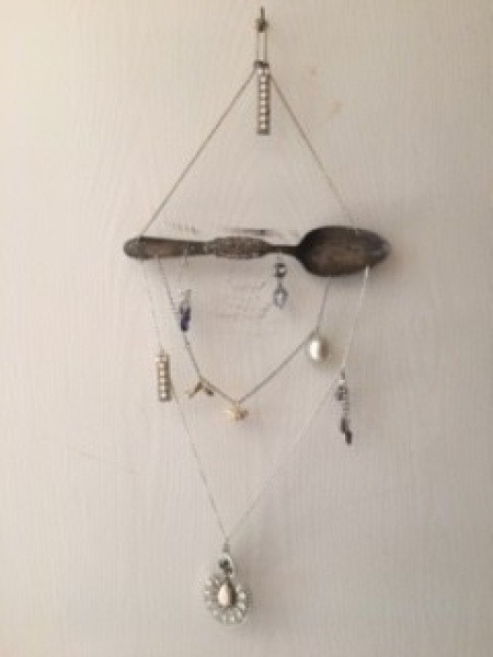 The finished Jewelry/Silverware Vintage Wall Hanging