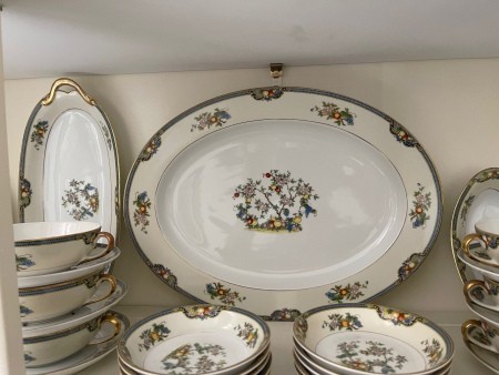 A large set of china.
