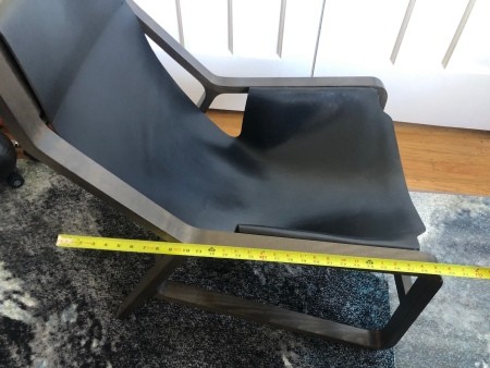 Measurement of leather chair.