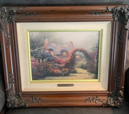 The framed print.